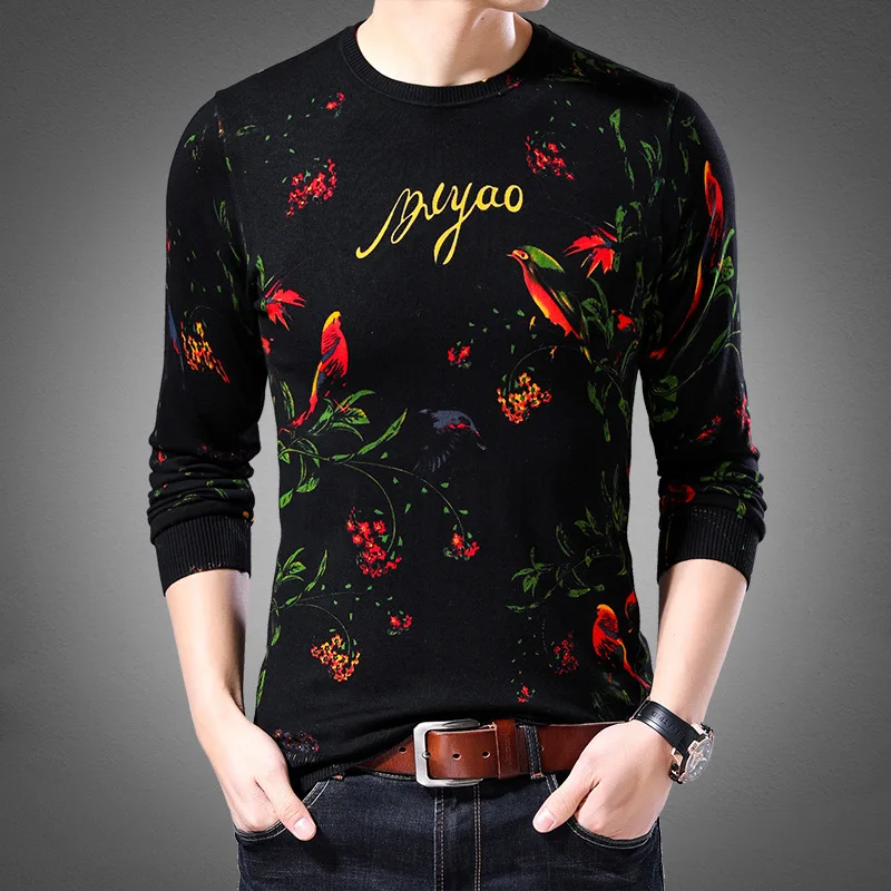 

Men's Sweaters 2019 Spring Autumn New Fashion Mens Cotton Cashmere Soft Slim Fit Pullovers Men Knitting Clothes Male Pull Homme
