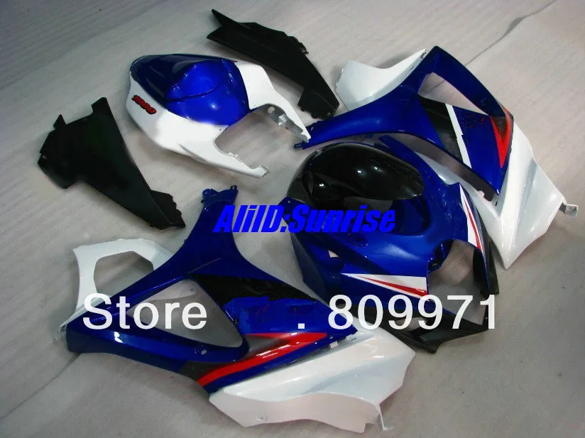 S423 холодный синий белый черный полный обтекатель для SUZUKI GSXR1000 2007 2008 GSX-R1000 07 08 GSXR1000 K7 07 08 2007 2008