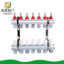 Настройка 2-8 способов DN25 бытовой водоотделитель, домашний визуальный поток интегрированный пол Отопление водоотделитель/коллектор латунь