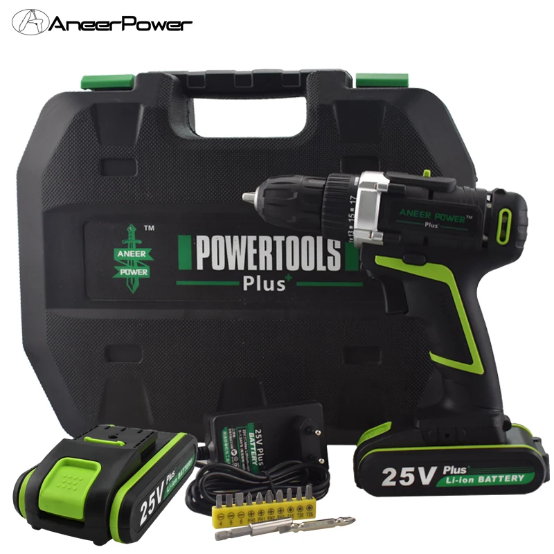 Goedkoop 25 v Plus Power Gereedschap Draadloze Rotary Tool Mini Elektrische Boor Handboor Mini 2 Batterijen Voor Schroevendraaiers Oplaadbare Batterij