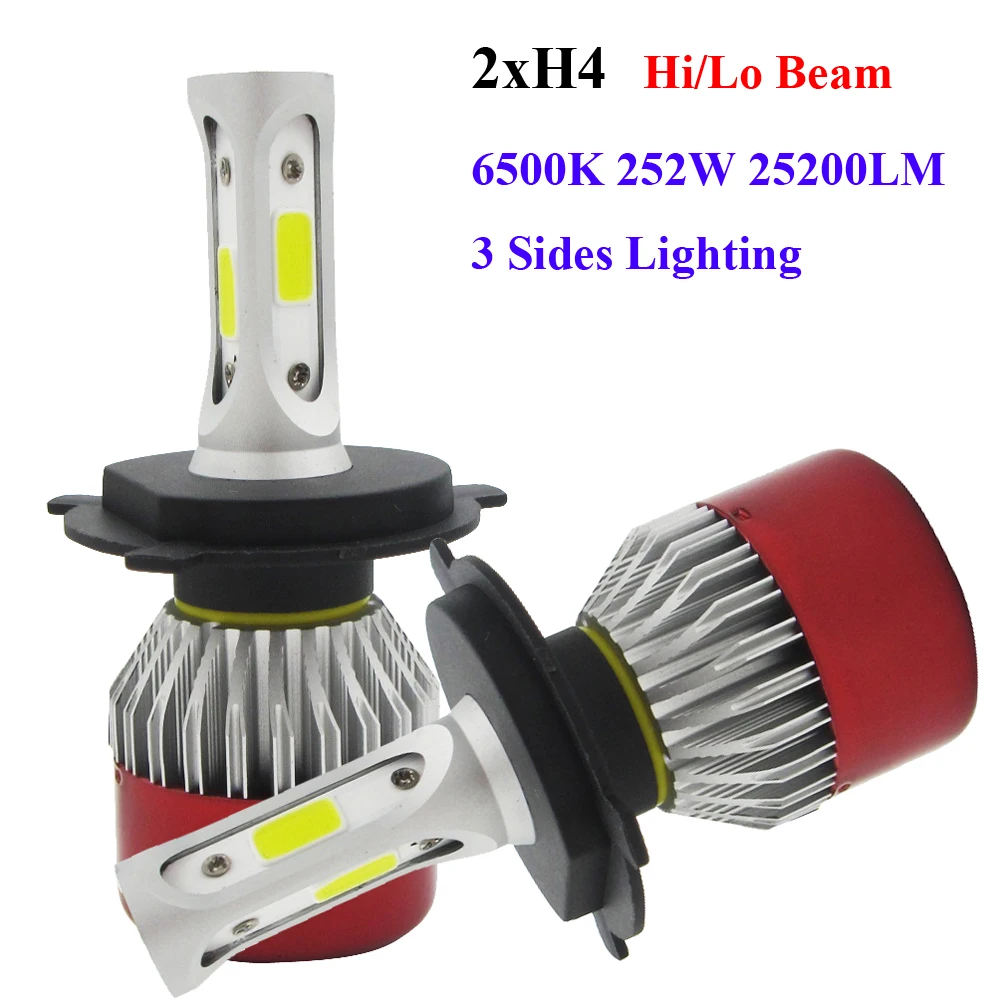 Auto Led H4 Hi/Lo Car Headlights Car Led Light Bulbs H4 H/L Beam