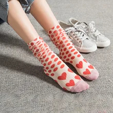 Красочные 3D печати носки для женщин мультфильм слоеного шелка забавные носки уличная длинные мягкие счастливые носки весна лето носок хип-хоп