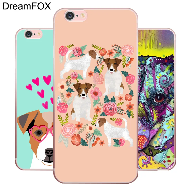 Goede DREAMFOX L390 Jack Russell Hond Puppy Zachte TPU Silicone Case Cover Voor Apple iPhone XR XS Max 8X7 6 6 s Plus 5 5 s SE 5C 4 4 s