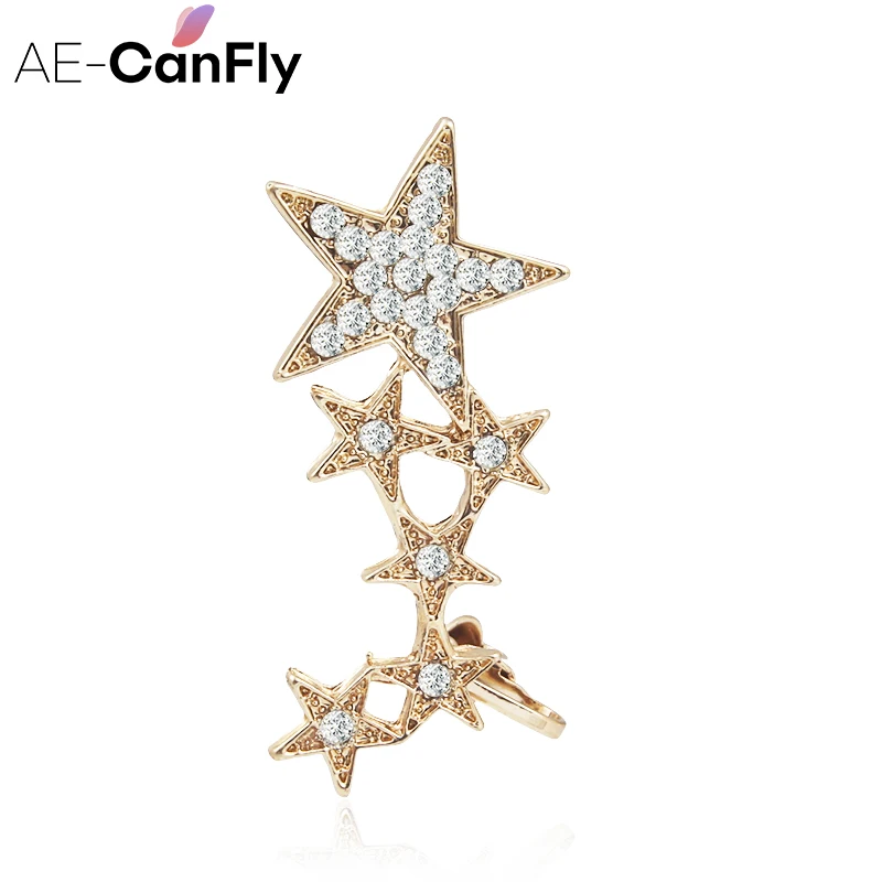 AE CANFLY Блестящий Кристалл цвета: золотистый серебристый большие и маленькие