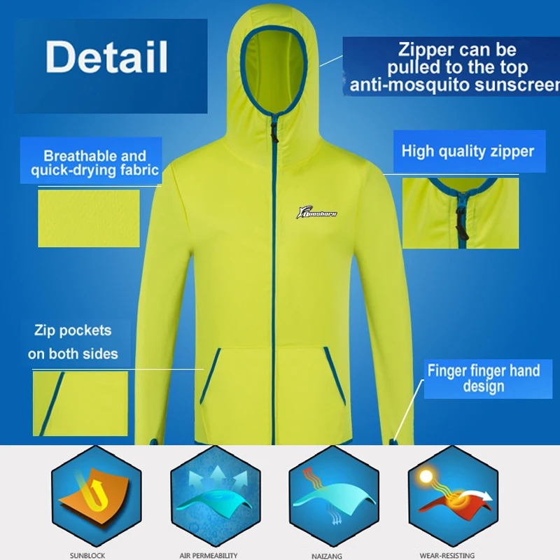 Cena Queshark mężczyźni kurtka wędkarska z kapturem szybkoschnący Anti mosquito z długim rękawem kolarstwo kurtki turystyczne odzież wędkarska wspinaczka Jersey