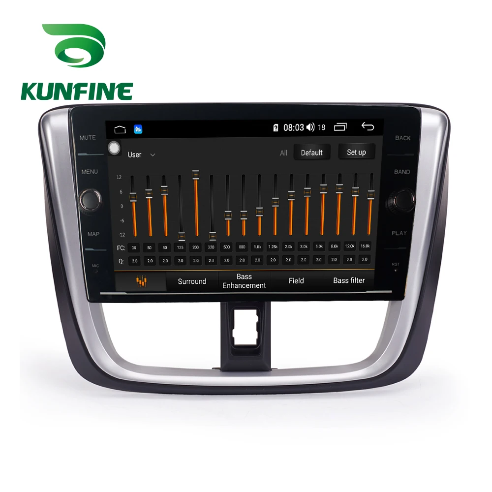 Discount Octa Core ROM 64GB Android 8.1 Car DVD GPS Navigation Player Deckless Car Stereo For Toyota Vios 2017 Radio Headunit Device 5