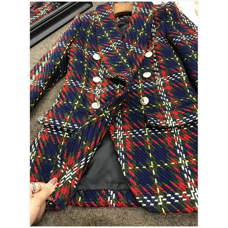 HIGH STREET новая мода 2019 дизайнерский блейзер в стиле барокко женское двубортное