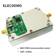 ADF4351 phase-locked loop signal source frequency synthesizer with microcontroller control with cavity RF PLL ADF4351 phase-locked loop signal source frequency synthesizer with microcontroller control with cavity RF PLL