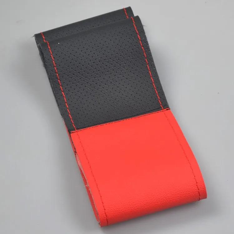 Красочный плетеный кожаный чехол из микрофибры на руль автомобиля оплетка чехол на руль 38 см чехлы
