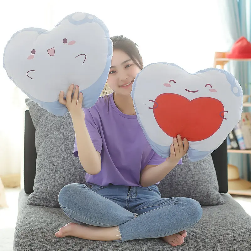 

1pc 32cm*30cm Kawaii Simulation Teeth Plush Pillow Stuffed Teeth With Cute Expressions Pillow Cushions Kids Girls Gifts