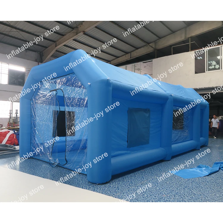 free air ship to door!blue customized inflatable spray booth, cheap