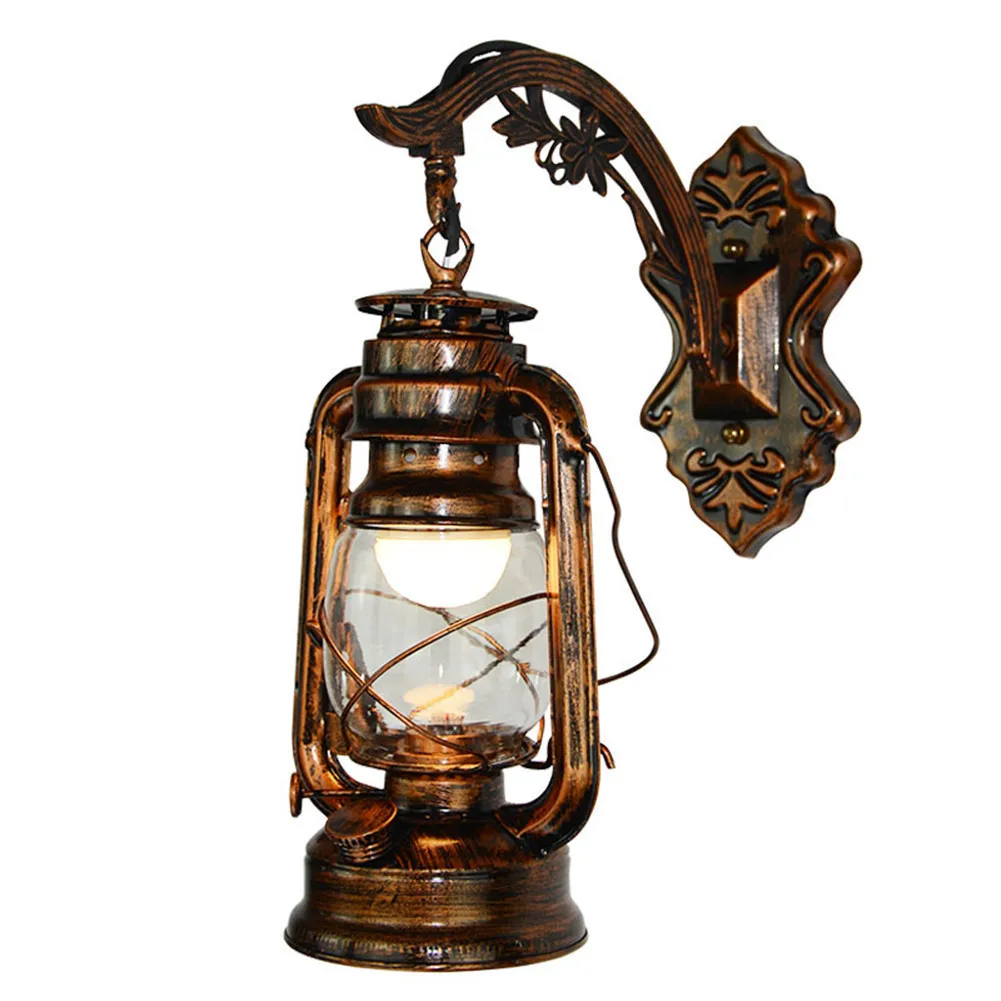 Kaigelin Wall Sconces Vintage Wall Lamp E27 LED Bulb Loft Retro Wall Luminaire Lamps Fixture Antique Glass Industrial Wall Light