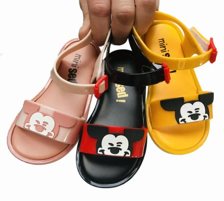Новые детские сандалии с героями мультфильмов «Микки» сандалии для девочек детские пляжные сандалии дышащие мини-детские туфли