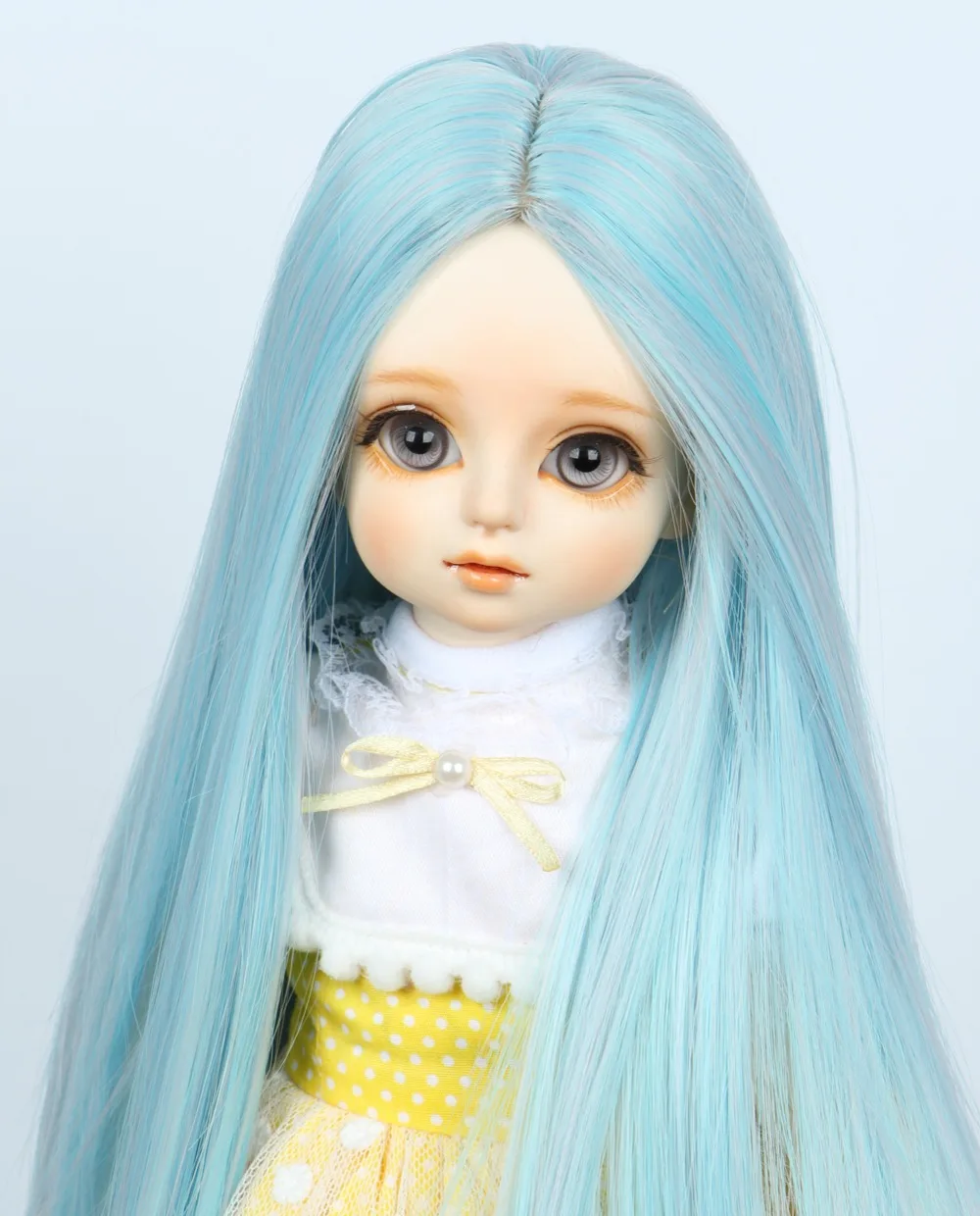 Парик BJD 1/3 Pullip Dal DD SD LUT Dollfie кукла парик высокая температура волос 8-9 дюймов длинные синие парик центр Прощание