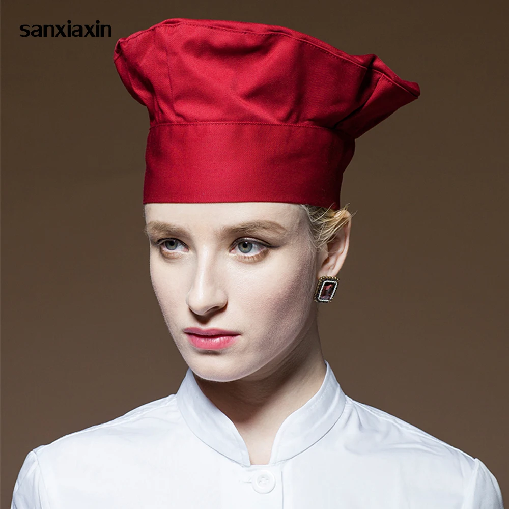 Регулируемая шляпа для шеф поваров Мужская эластичная кухни пекарни кепка