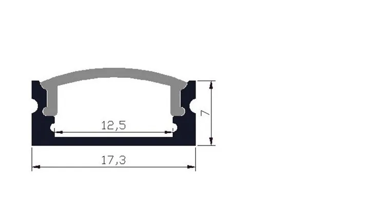 Canal de Alumínio Habitação item para Tiras de Led mm de Largura Frete Grátis Venda Quente 12 1 m Comprimento Super Fino Pcb Tira Conduzida 2 Luzes LED p/ bar