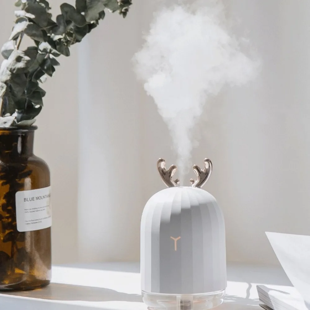 

220ML Ultrasonic Air Humidifier Aroma Essential Oil Diffuser for Home Car USB Fogger Mist Maker with LED Night Lamp
