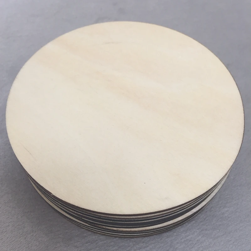 

10cm diameter circle blank Laser Cut Out Unfinished Wood Shape Craft Supply