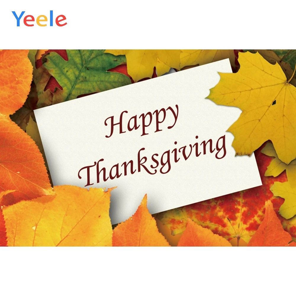 

Yeele Thanksgiving Day Sycamore Leaves Simply Style Photography Backdrops Personalized Photographic Backgrounds For Photo Studio