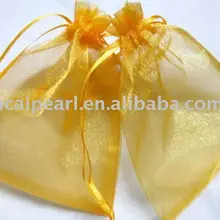 15x20 см золотые свадебные органза Сумки Jewelry Сумки подарок Сумки