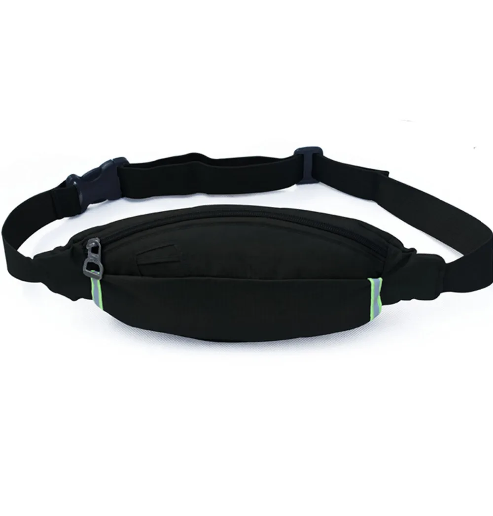 

Unisex Waterproof Nylon Waist Pack Belt Hip Fanny Coin Purse Pocket Cell Mobile Phone Case Reflective Stripe Brand Antitheft Bag