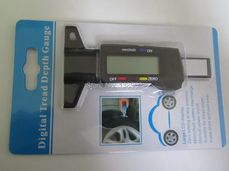 0-25 мм Цифровой глубиномера шин нить мера шинный манометр