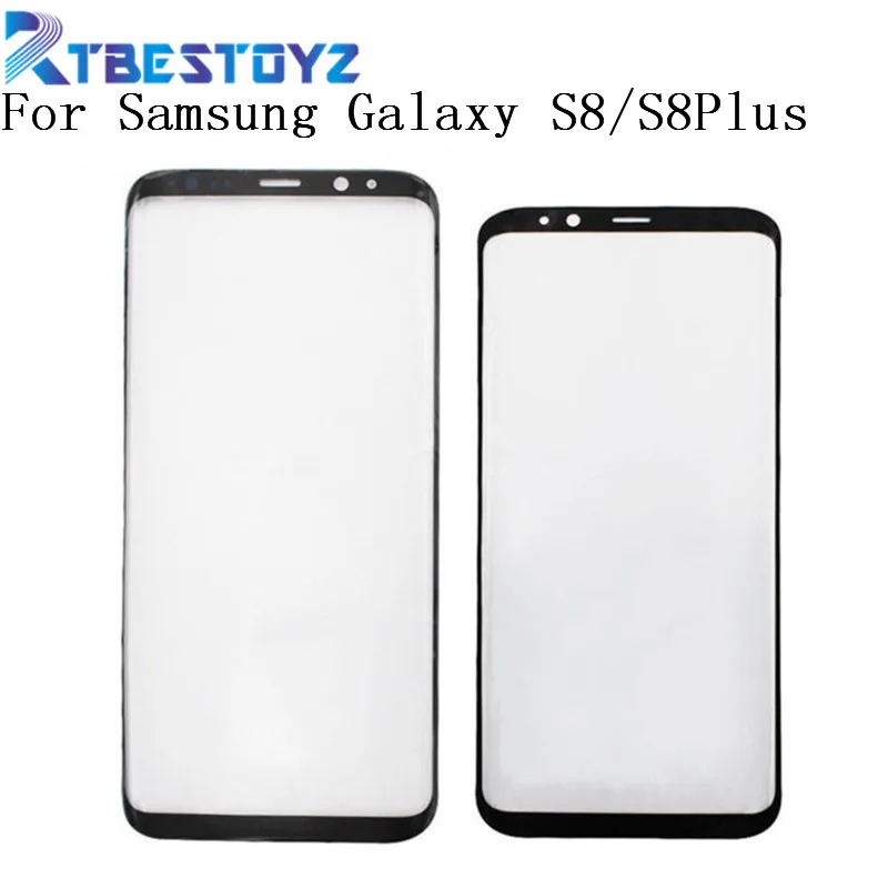 Запасная Сенсорная панель RTBESTOYZ для Samsung Galaxy S8 G950 G950F Черная передняя внешняя