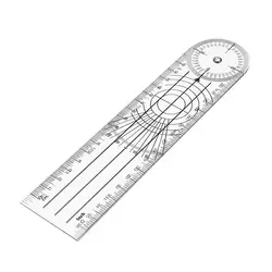 360 градусов Userful Multi-линейка, измерительный инструмент спинналы Goniometer Protractors Professional Гониометр, угломер спецодежда медицинская