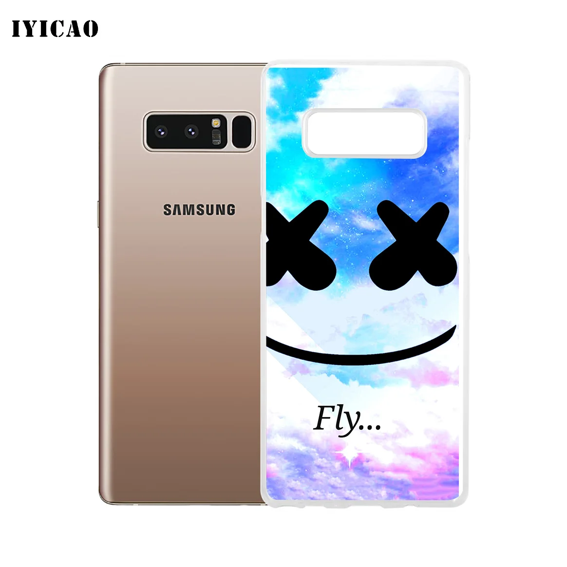 IYICAO Marshmello DJ Мягкий силиконовый чехол для телефона Samsung A5 A6 Plus A7 A8 A9 J3 J5 J7 Note 8 9 TPU