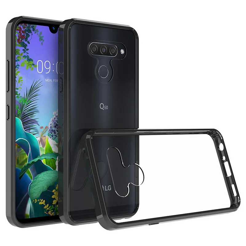 

Phone Case For LG Q60 K50 Cover Air Cushion Frame Shockproof Mask Clear TPU Back Cover 6.26 For LG K50 Q60 Q 60 Case Funda lu308