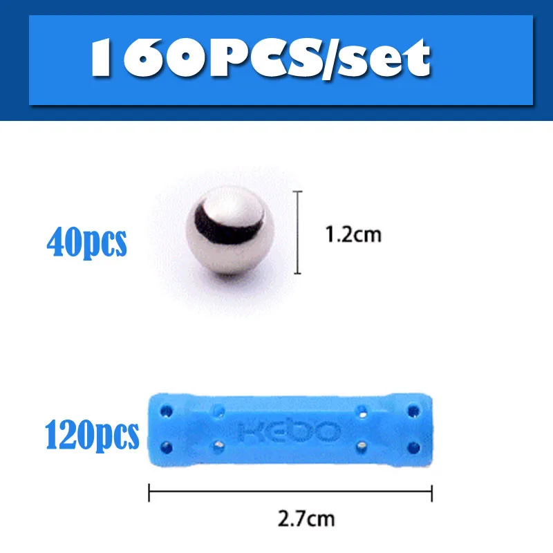 QWZ 280-50 шт. магнитные стержни металлические шары Детские магнитные строительные блоки образовательное строительство DIY игрушки интеллектуальное создание игрушек - Цвет: Прозрачный