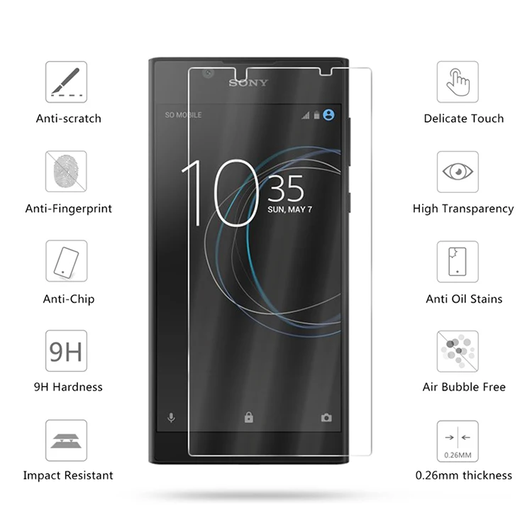 Закаленное стекло для sony Xperia L1 G3311 G3312 G3313 чехол для защиты экрана для Xperia L2 H3311 H3321 H4311 чехол для телефона GLAS Sklo