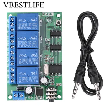 

AD22B04 12V Relay Delay Module 4 Channel DTMF Tone Signal Decoder Relay Board