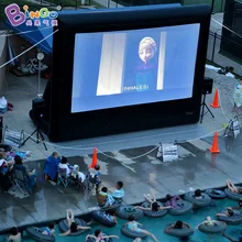 Горячая 7,5X3X4,5 М надувной киноэкран для открытого кинотеатра ПВХ материал пленка экран для привода в кинотеатре рекламный экран палатка