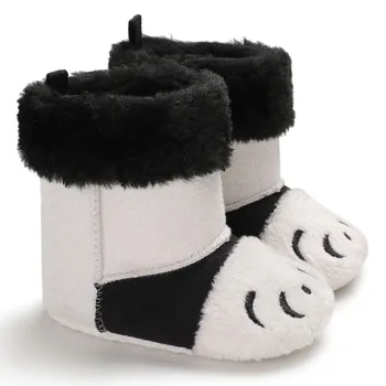 

Baby Boots Winter Newborn Stitching Cute Plus Velvet Warm Toddler Boots Baby Boy Girl Cotton Boots
