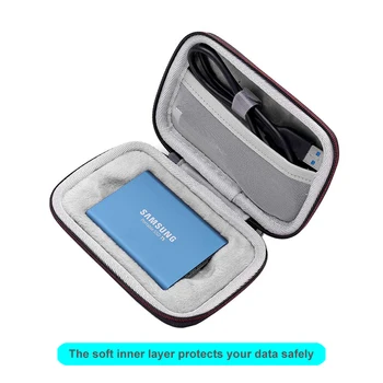 

Hard EVA Carry Shockproof Case for Samsung T5/T3/T1 Portable SSD 250GB 500GB 1TB 2TB USB 3.1 External Solid State Drives Bag