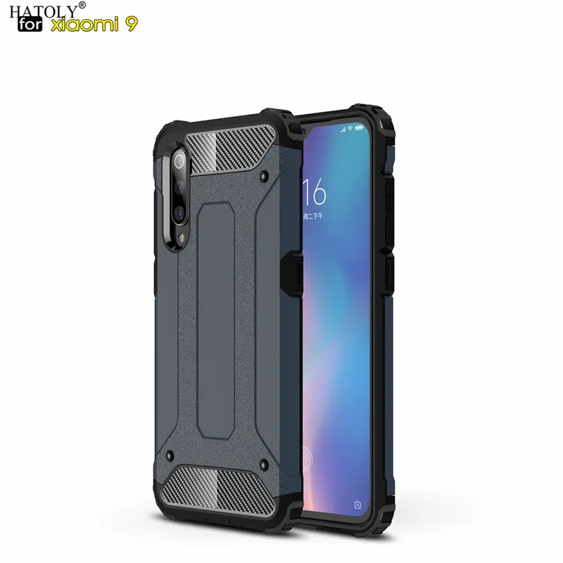 HATOLY для Coque xiaomi mi 9 чехол Explorer тяжелых армированный Жесткий Тонкий резиновой