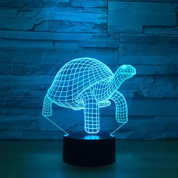 

Creative Tortoise 3D Visual lamp Led Sea Turtles Table Lamp RGB Baby Sleeping 3D Night Light Atmosphere lamp change kids toys