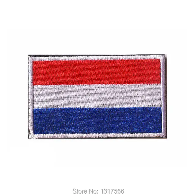 80 50mm netherlands flag embroidered badge patches military tactical