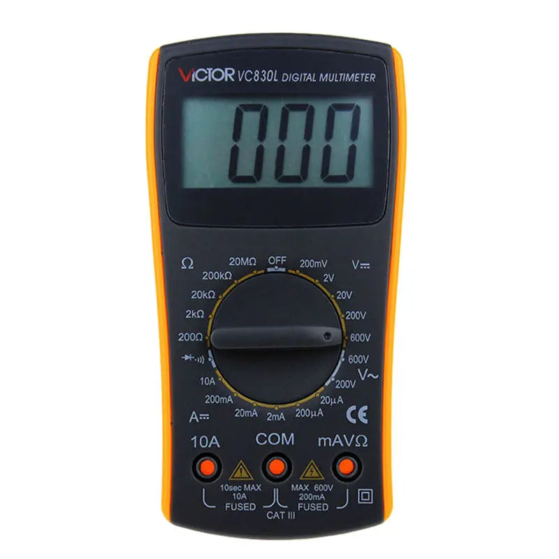 

VICTOR VC830l LCD Display Digital Multimeter 2nF~20000uF Capacitor support