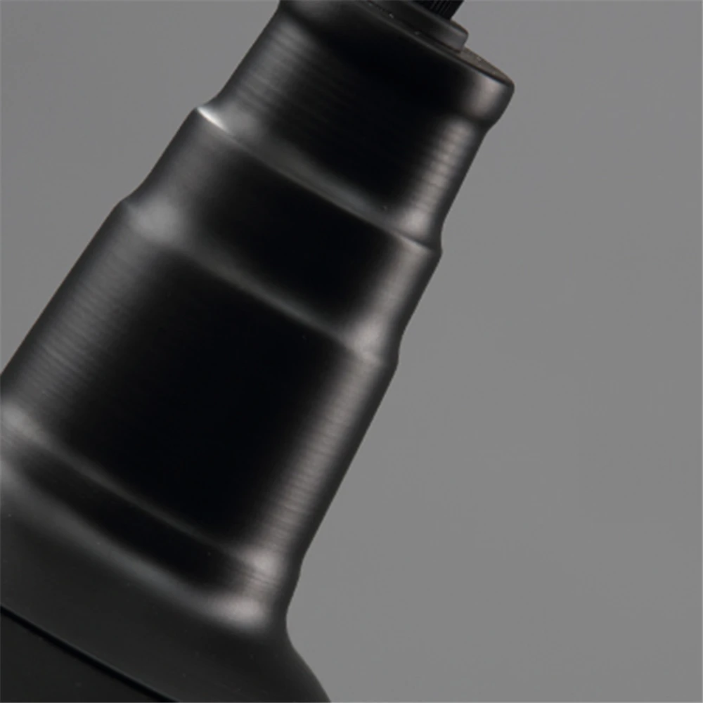 E27 * 1 Loft estilo de país americano negro Tapa de color forma lámparas pendientes de botón pendientes avize iluminación pantalla accesorios de luz PL02