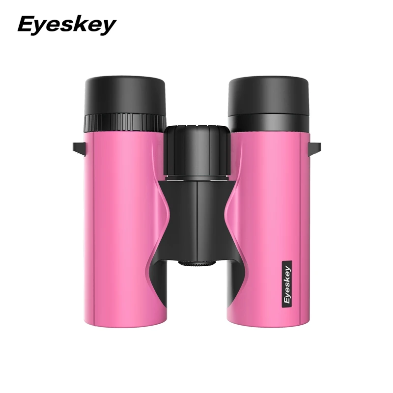 Eyeskey 8x32 компактный HD бинокль XP7 водонепроницаемый телескоп Bak4 Призма Оптика для кемпинга охотничьи прицелы бинокль высокой мощности - Цвет: Красный