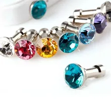 5 шт Пылезащитная пробка для мобильного Bling Diamond универсальная 3,5 мм заглушка для входа наушников мобильного телефона Разъем для iPhone 6 5S samsung htc наушники