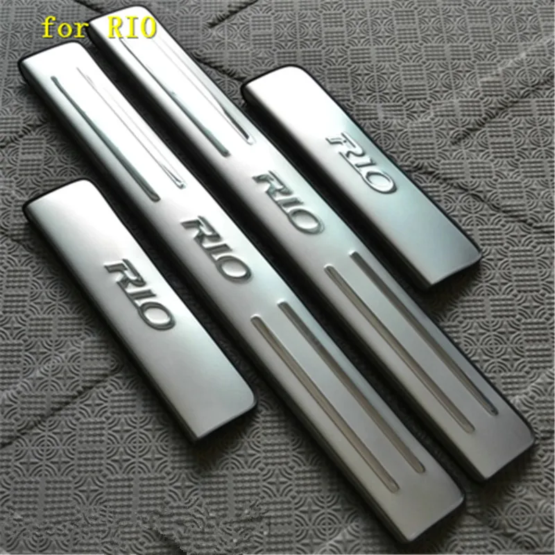 

Car accessories high quality Scuff Plate/Door Sill Door Sill scuff plate door sill For KIA RIO 2005-2013 Car styling
