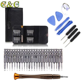 

33 in 1 Steel Multi-function Screwdriver Wallet Set Repair Tools For Cellphone Tablet PC Small Toys Hot Worldwide Hand Tools