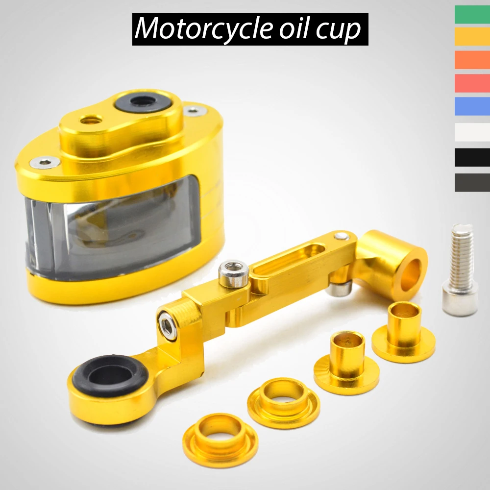 

Universal Motorcycle Brake Fluid Reservoir Clutch Tank Oil Fluid Cup For yamaha TMAX 500 ZX-6R Z750 tmax 530 dx TMAX500 TMAX530