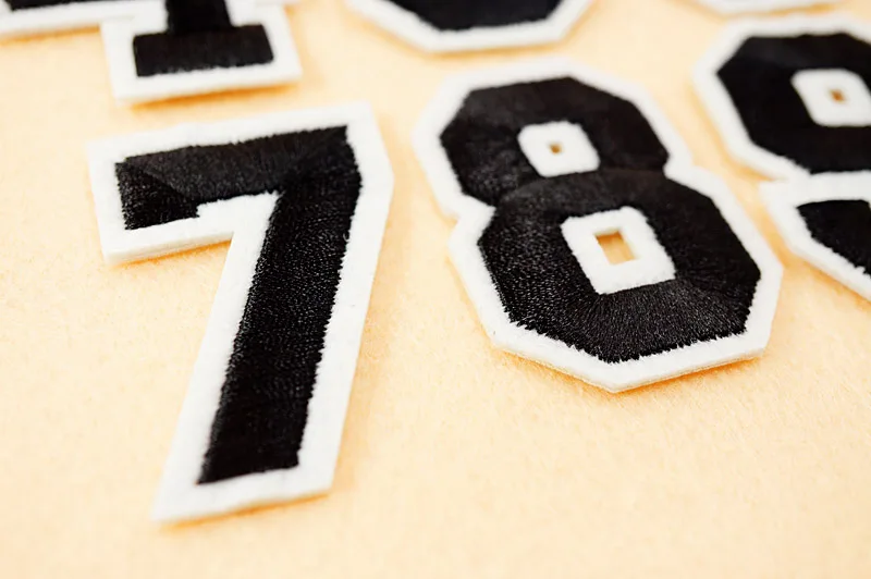 Number: 0 1 2 3 4 5 6 7 8 9 Size:3.8*5cm Patch Embroidered Applique Sewing Clothes Stickers Garment Apparel Accessories Synthetic Leather