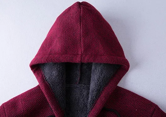 Новейшая модель; Для мужчин худи осень-зима свитер Для мужчин застегивать Повседневное эластичное вязаное пальто Кардиган Куртка Верхняя