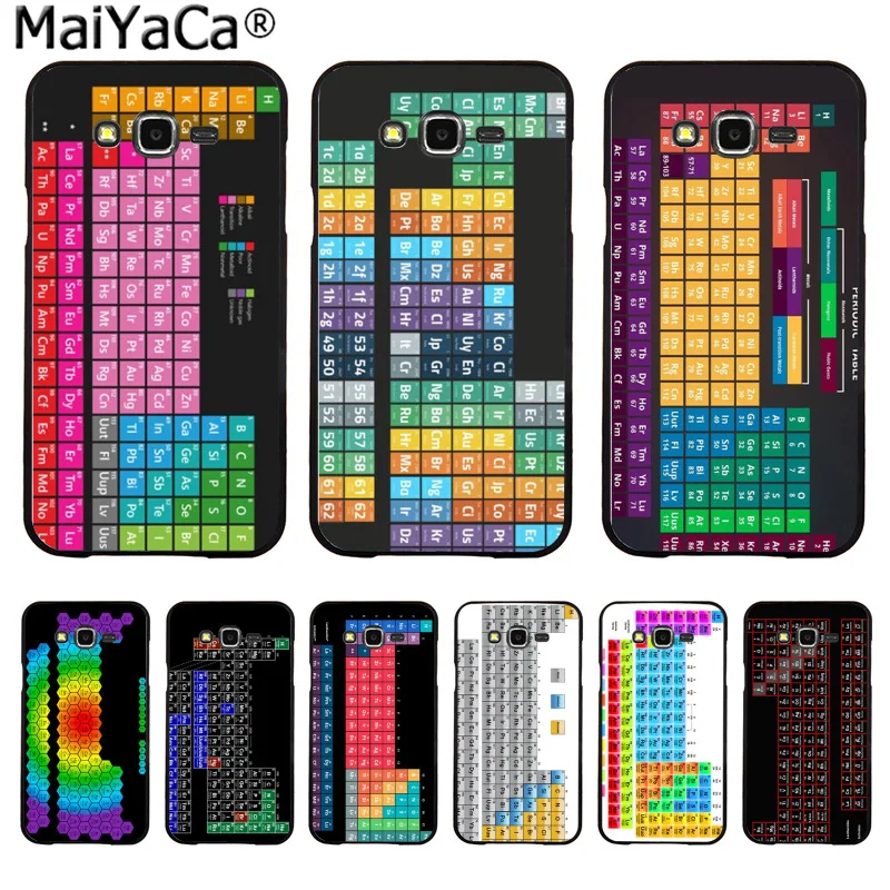 MaiYaCa Elemental Design Periodic Table Luxury High-end phone Case for Samsung 2015 J1 J5 J7 2016 J1 J3 J5 J7 Note3 4 5