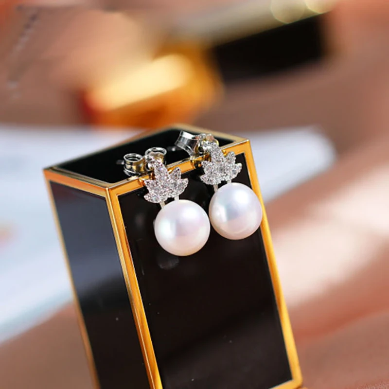 

DMCEFP041 7-8MM Pearl Earrings Gold-plated Earrings For Women